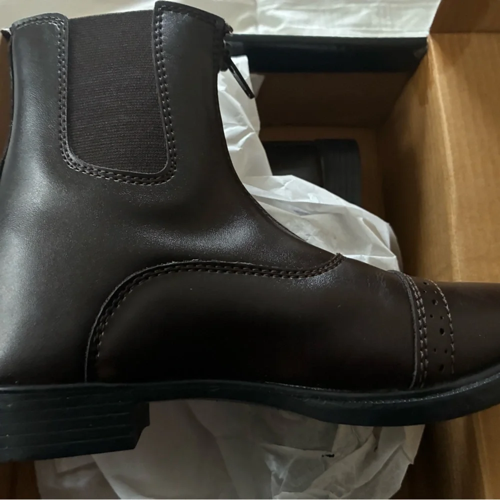 TuffRider Children's Brown Paddock Boots - Picture 2 of 5
